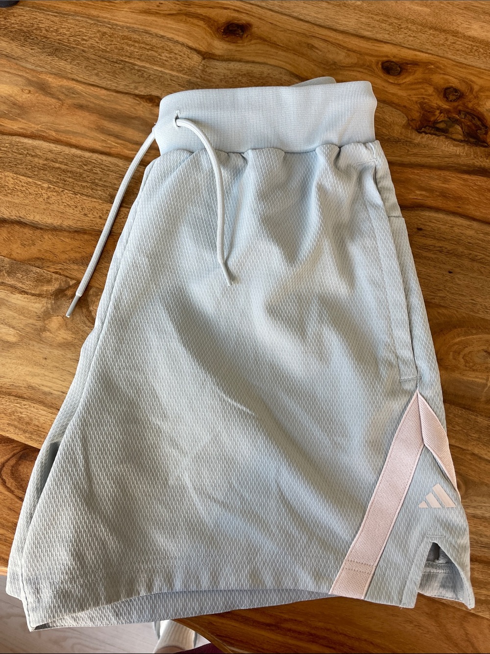 Light Gray Athletic Skort with Pink Trim